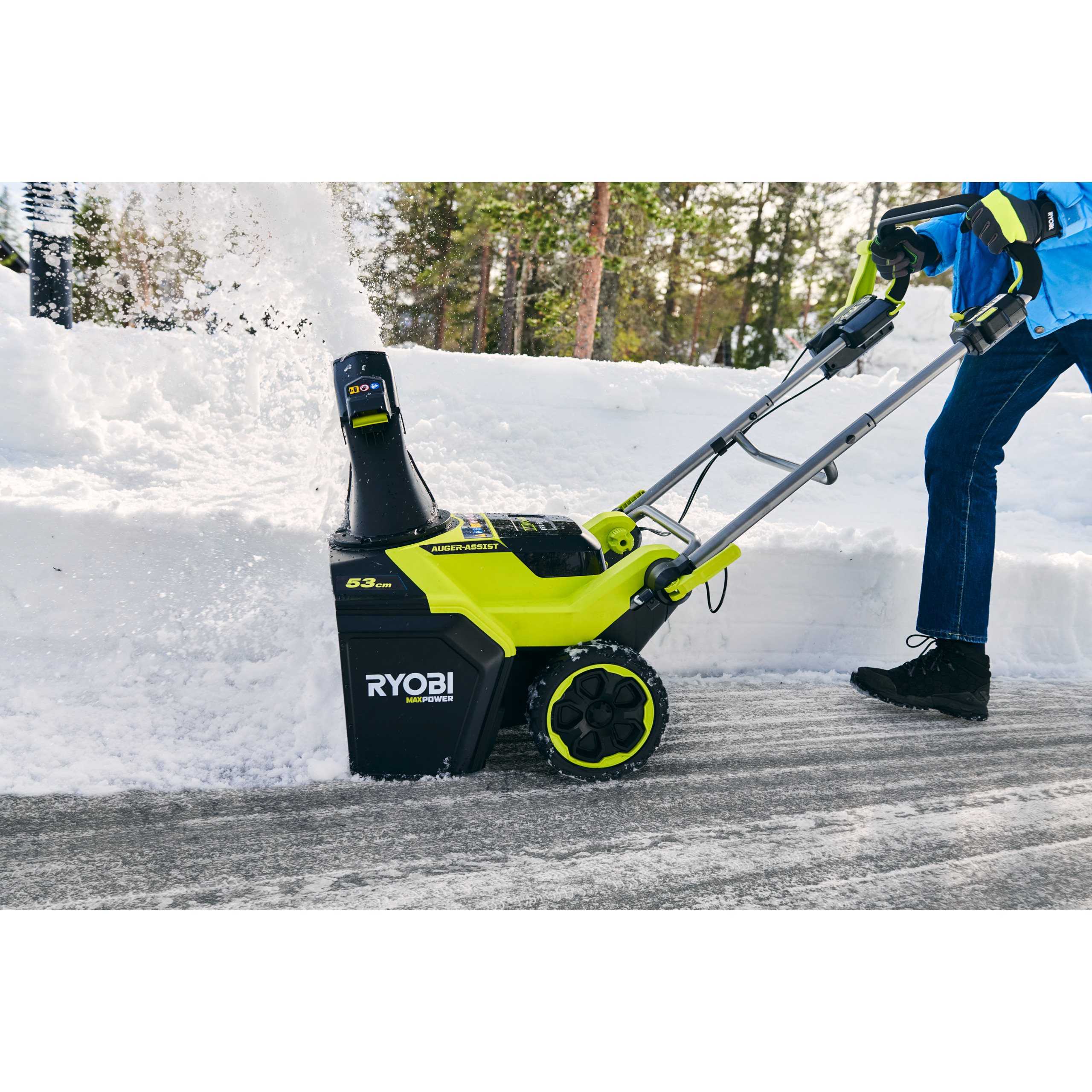 MAX POWER børsteløs 53 cm Snøfreser (1 x 6,0 Ah) | RYOBI