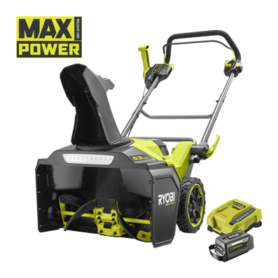 Odśnieżarka akumulatorowa 53cm MAX POWER ze wspomaganiem ślimaka w zestawie z akumulatorem 6.0Ah