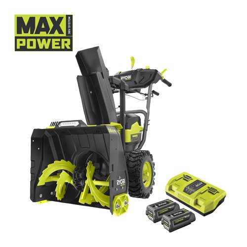 36V MAX POWER dviejų pakopų 56 cm sniego valytuvas su bešepetėliniu varikliu (2 x 5,0 Ah)_hero