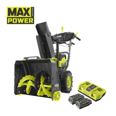 Odśnieżarka akumulatorowa 56cm 36V MAX POWER w zestawie z dwoma akumulatorami 5.0 Ah i ładowarką