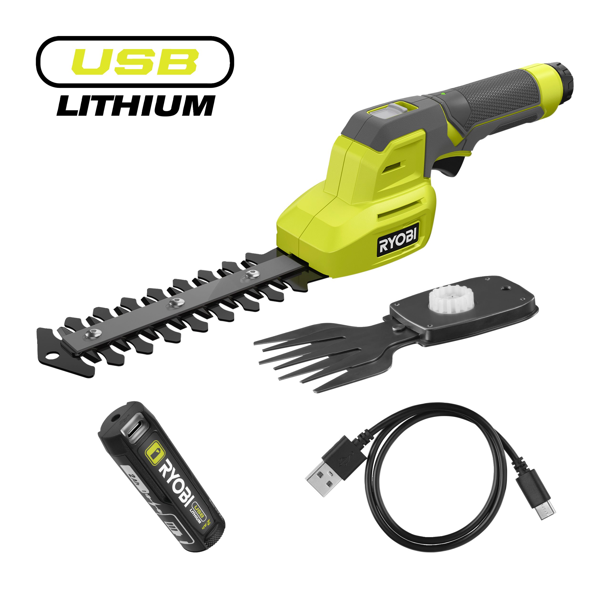 Cisaille à gazon lame 85 mm / sculpteur de végétaux lame 150 mm 4V USB Lithium 1 x 2 0 Ah - vue 3