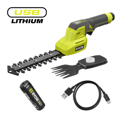 Grässax och busktrimmer 4V USB Lithium™ (1 x 2,0Ah)